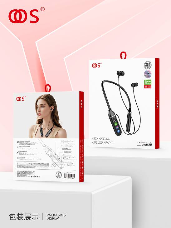 F23 - Sports Bluetooth wholesale, factory packaging shown