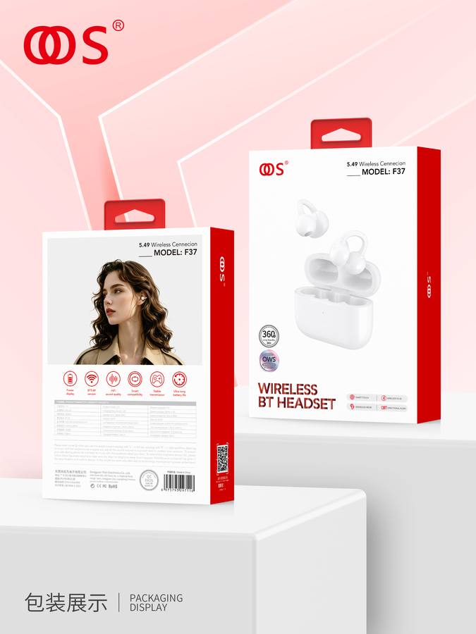 F37 - TWS Earbuds wholesale, factory packaging shown