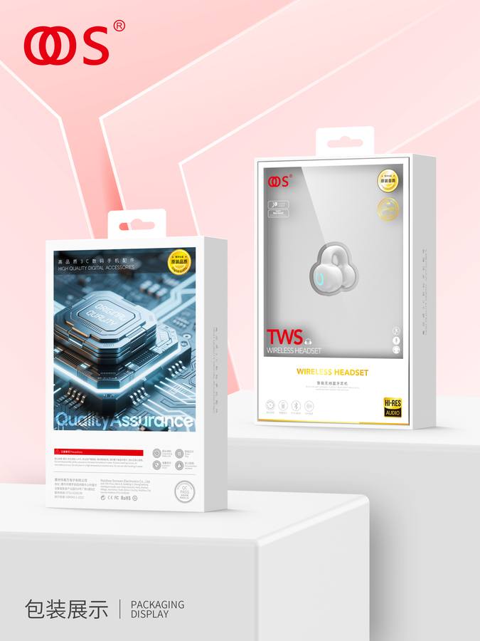 J103 - TWS Earbuds wholesale, factory packaging shown