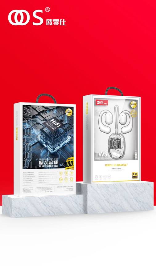 J600 - TWS Earbuds wholesale, factory packaging shown