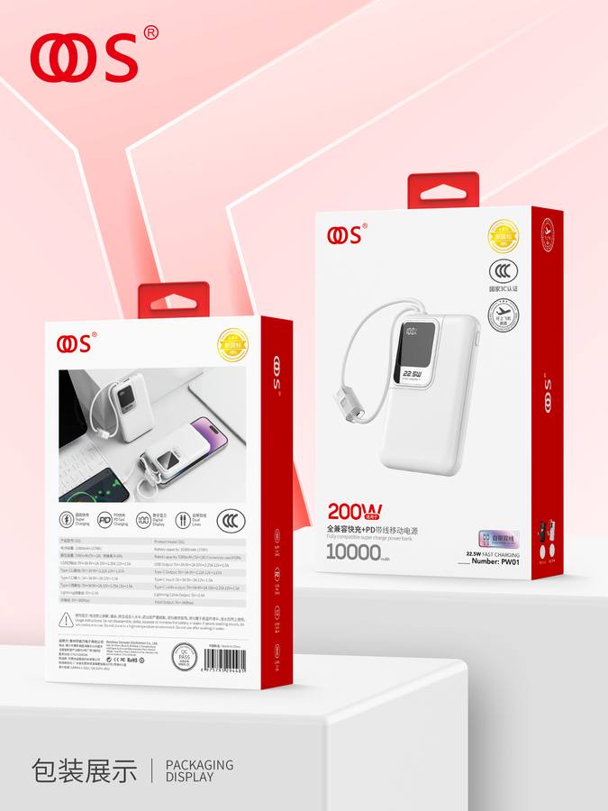PW01 - Power Banks wholesale, factory packaging shown