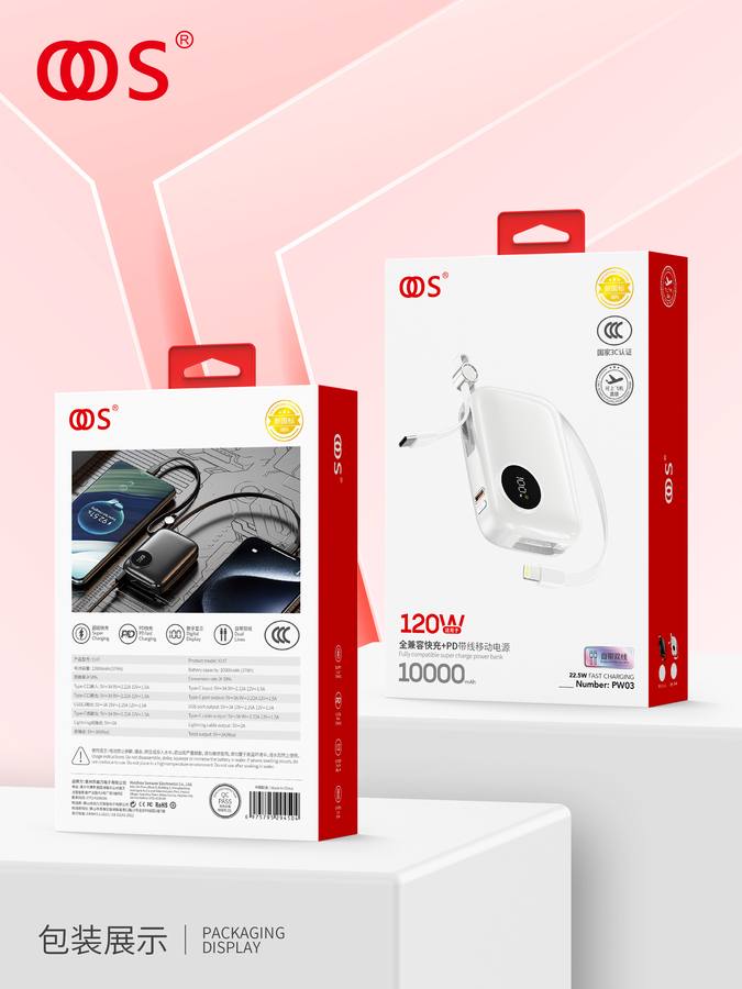 PW03 - Power Banks wholesale, factory packaging shown