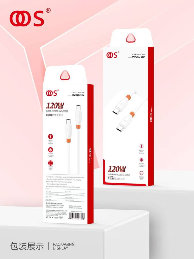 S3D - Data Cables wholesale, factory packaging shown
